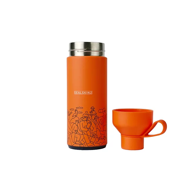 Sealskinz Sealskinz X Ocean Bottle - Reusable Water Bottle (Sun Orange 1 Litre)