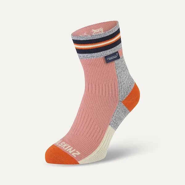 sealskinz Surlingham Waterproof All Weather Ankle Length Striped Cuff Sock