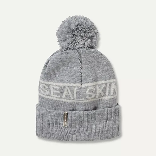 sealskinz Waterproof Cold Weather Icon Bobble Hat £20.00 Sale £40.00 / Save Colour Grey / Cream Grey / Cream Variant sold out or unavailable Dark Grey / Cream Variant sold out or unavailable Olive Variant sold out or unavailab