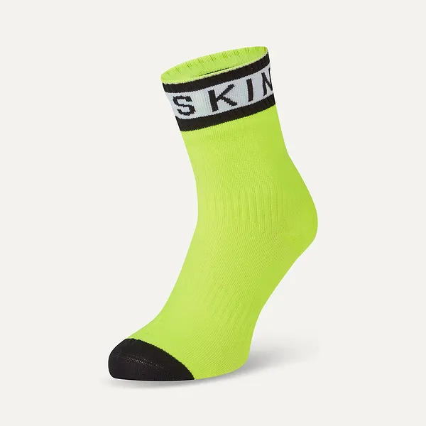 sealskinz Waterproof Warm Weather Ankle Length Sock with Hydrostop £26.25 Sale £35.00 / Save Colour Neon Yellow/Black/White Neon Yellow/Black/White Variant sold out or unavailable Size S S (UK 3-5) Variant sold out or unavaila