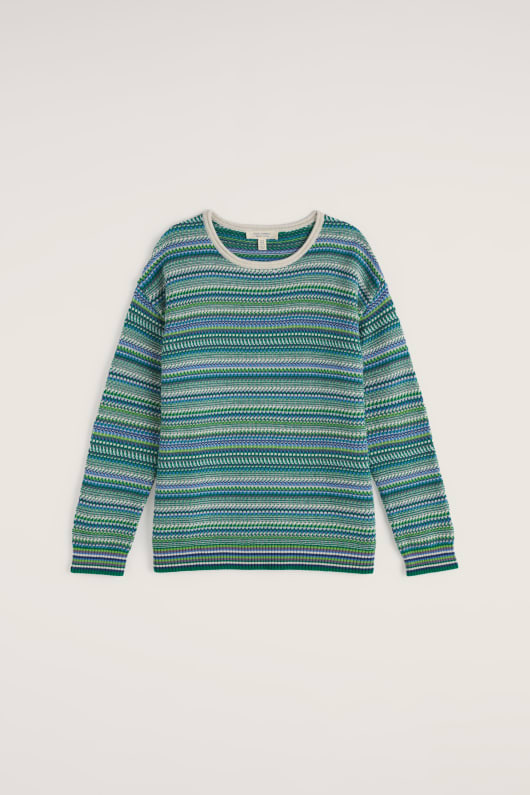 Seasalt Cornwall Betony Organic Cotton Stripe Jumper