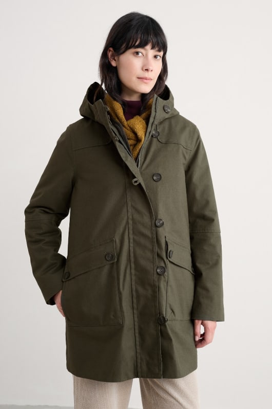 Seasalt Cornwall Boscaswell Waterproof 3-in-1 Duffle Coat