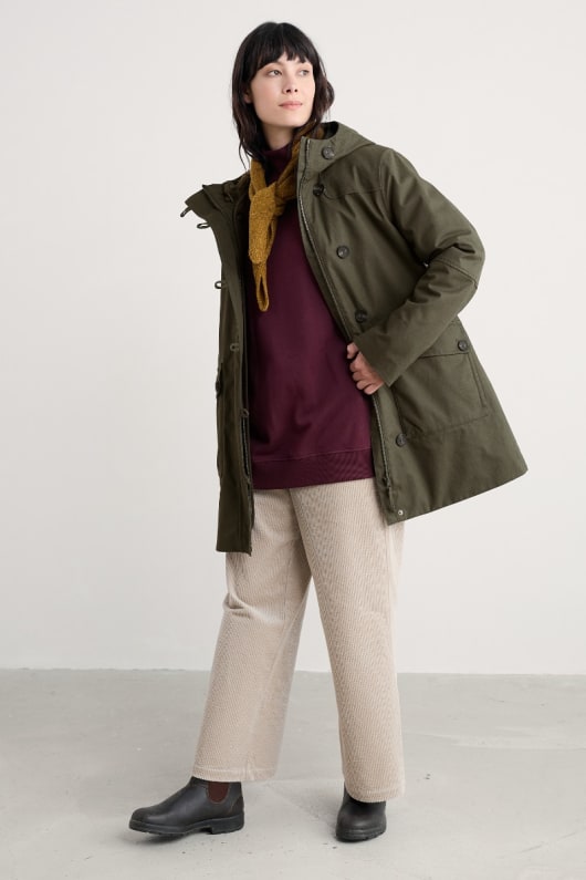 Seasalt Cornwall Boscaswell Waterproof 3-in-1 Duffle Coat