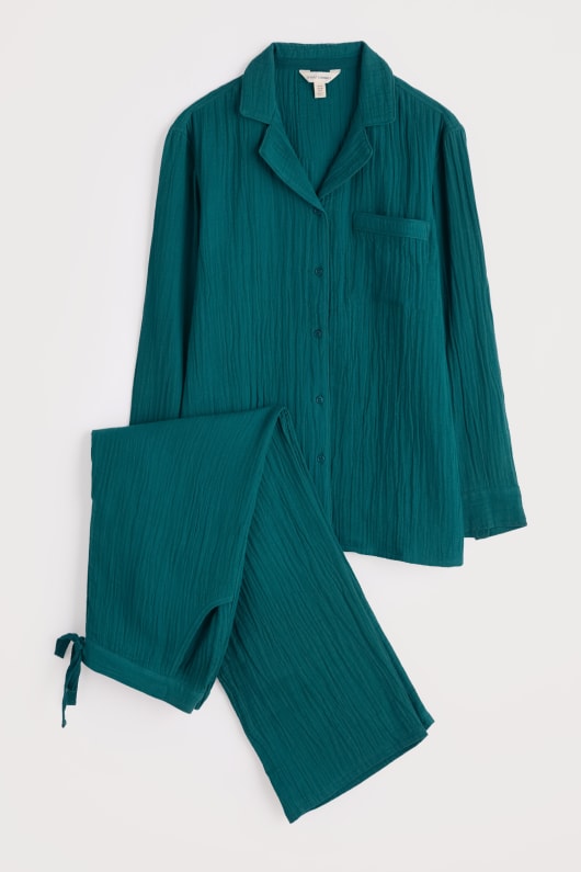 Seasalt Cornwall Calm Tides Pyjamas With GOTS Certified Organic Cotton