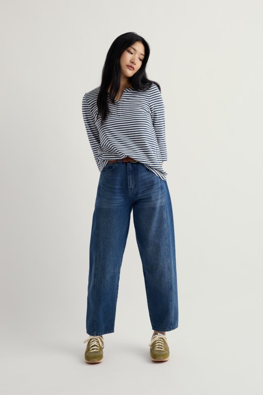 Seasalt Cornwall Carlyon Top In GOTS-Certified Organic Cotton Jersey