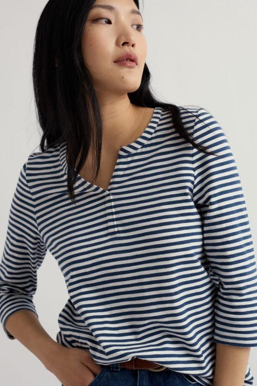 seasalt cornwall Carlyon Top in GOTS-Certified Organic Cotton Jersey