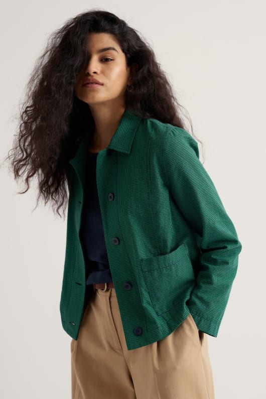 seasalt cornwall Carnon Downs Jacket in GOTS-Certified Organic Cotton