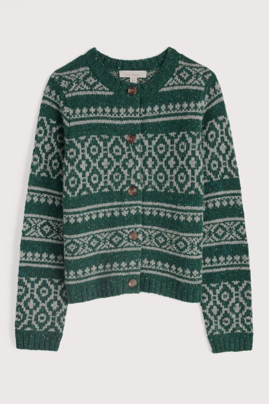 Seasalt Cornwall Castwork Fair Isle Knitted Cardigan