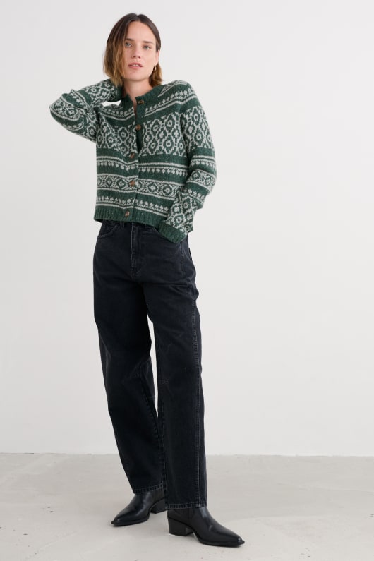 Seasalt Cornwall Castwork Fair Isle Knitted Cardigan