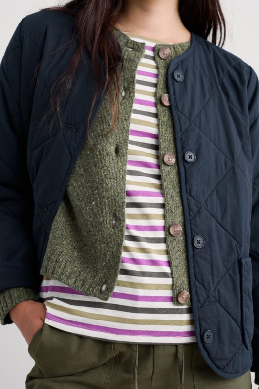 Seasalt Cornwall Dawson Pick Cardigan Made With Merino