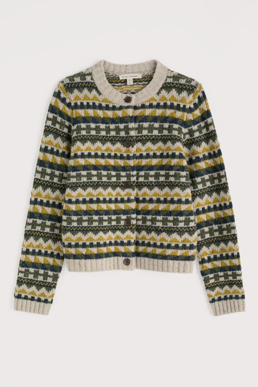 Seasalt Cornwall Dawson Pick Merino-Blend Fair Isle Cardigan