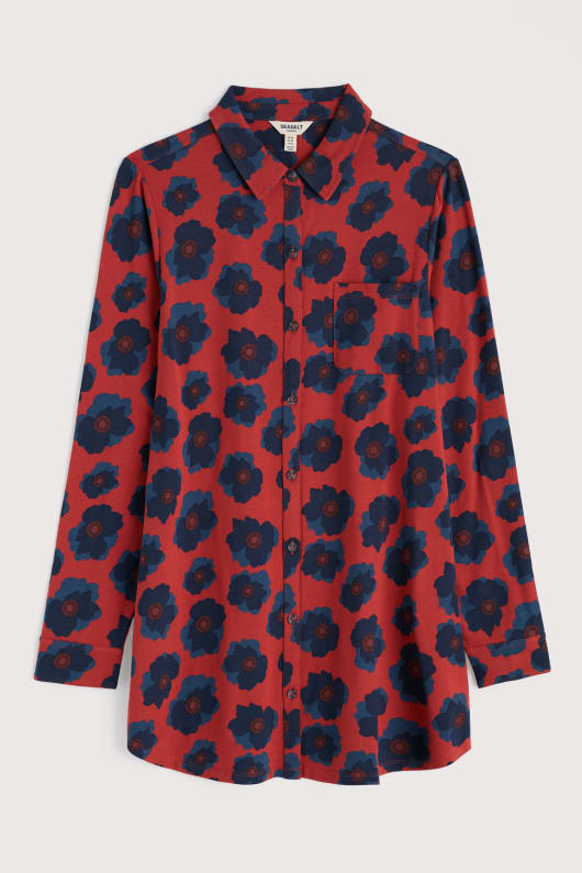 Seasalt Cornwall Dove Plant Jersey Button-Through Tunic