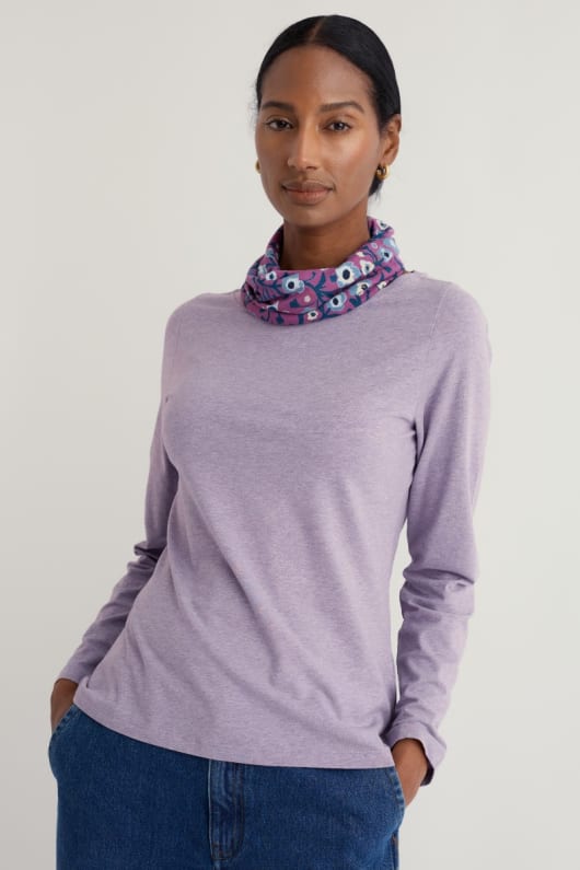 seasalt cornwall Easel Long Sleeve Top in GOTS-Certified Organic Cotton Jersey