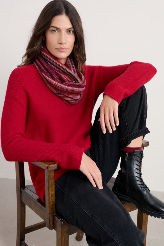 Seasalt Cornwall Fruity Snood Made With Merino Wool