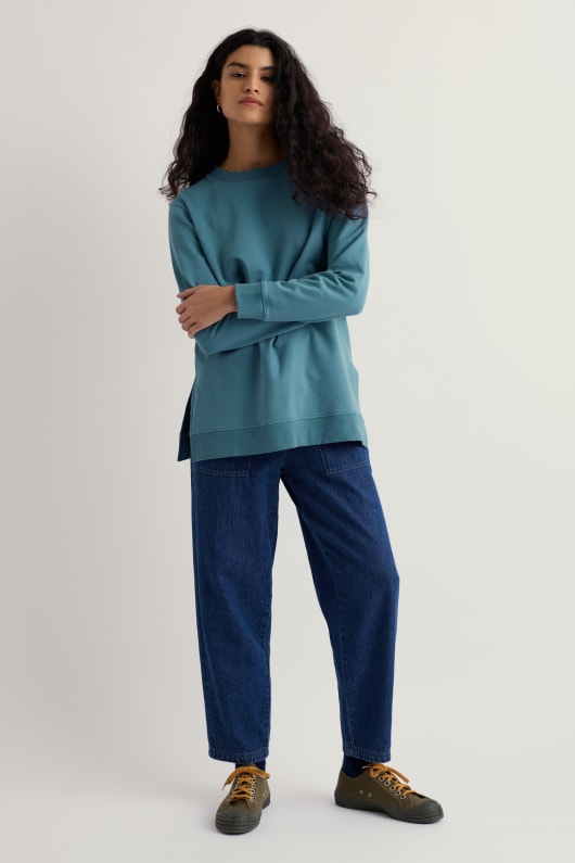 Seasalt Cornwall Genni Organic Cotton Longline Sweatshirt