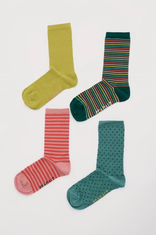 Seasalt Cornwall Gift Box Of 4 Women's Sailor Socks