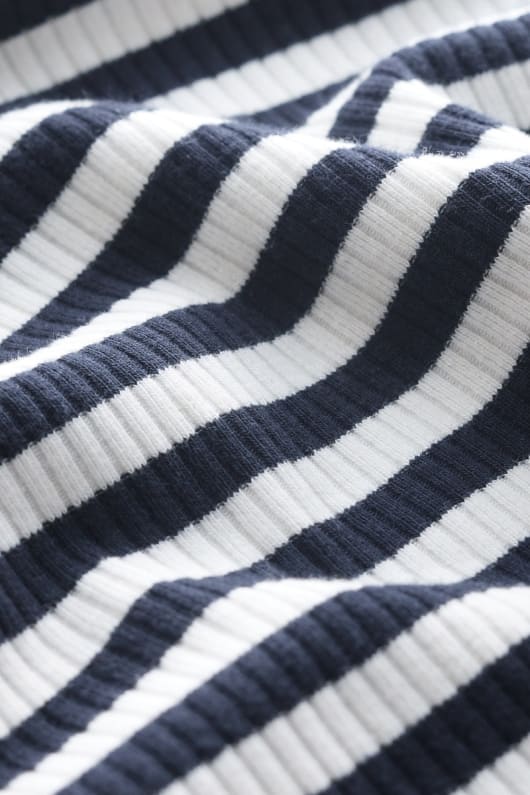 Seasalt Cornwall Gorse Lane Rib Top In GOTS-Certified Organic Cotton Jersey