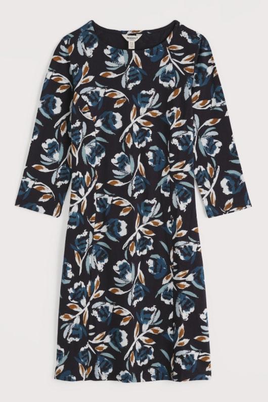 Seasalt Cornwall Greenwood Knee-Length Jersey Dress