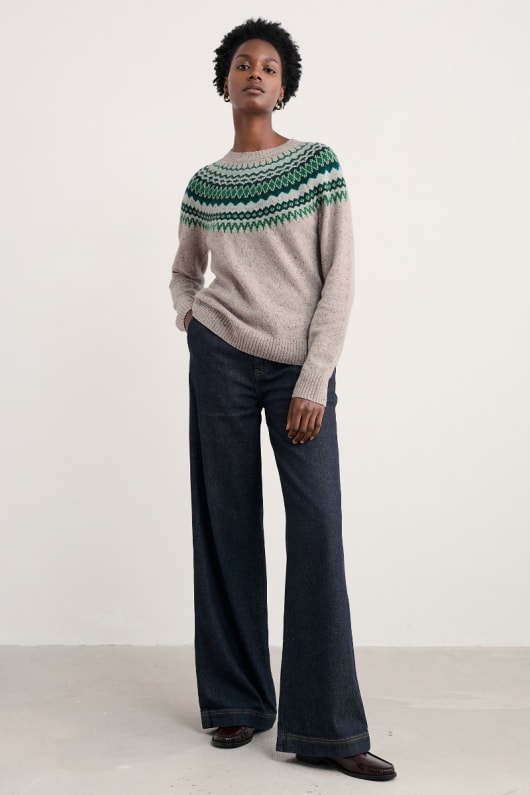Seasalt Cornwall Gurnard's Head Fair Isle Lambswool Jumper