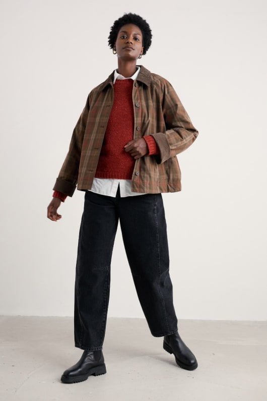 seasalt cornwall Harbour Town Organic Cotton Jacket