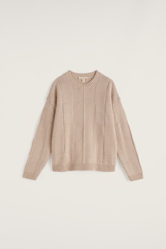 Seasalt Cornwall Hedge Rock Mixed Stitch Crew Neck Jumper