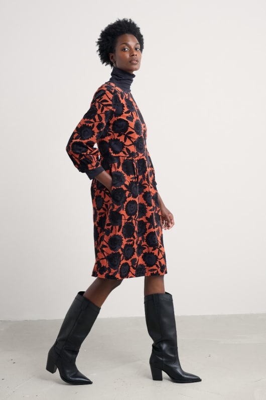 Seasalt Cornwall Herb Garden Organic Cotton Cord Dress