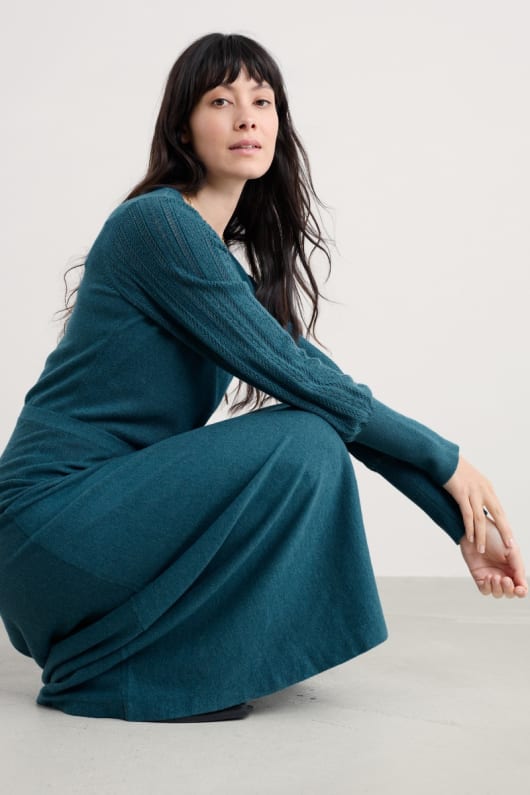 Seasalt Cornwall Herring Gull Knitted Dress In GOTS-Certified Organic Cotton