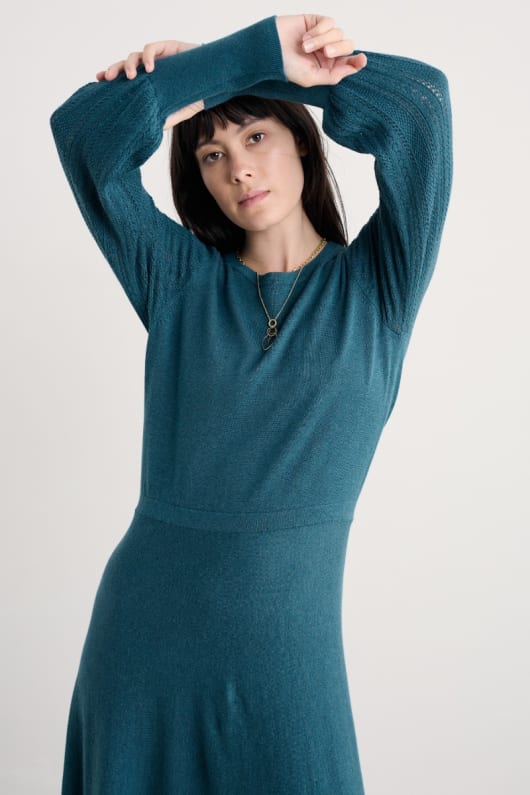 Seasalt Cornwall Herring Gull Knitted Dress In GOTS-Certified Organic Cotton