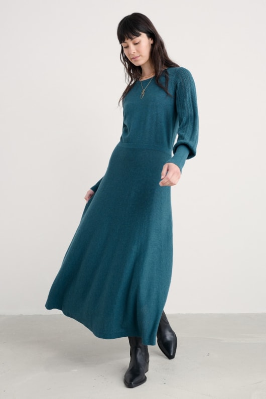 seasalt cornwall Herring Gull Knitted Dress in GOTS-Certified Organic Cotton