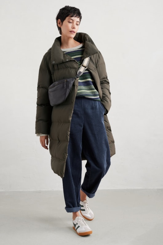 seasalt cornwall Holywell Bay Waterproof Puffer Coat