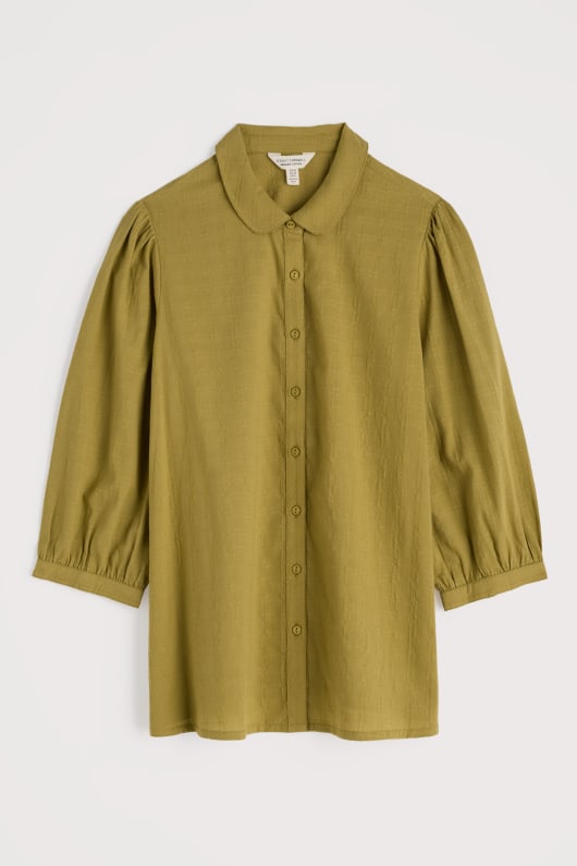 Seasalt Cornwall Hope Cottage Organic Cotton Check Blouse