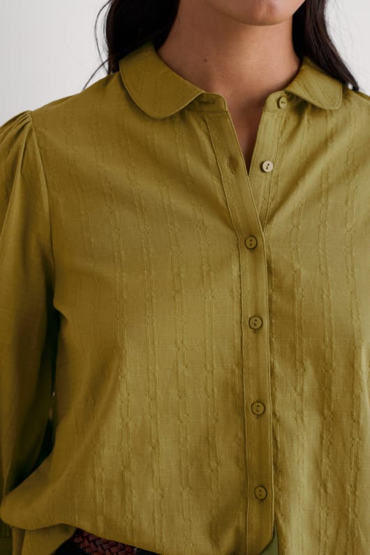 Seasalt Cornwall Hope Cottage Organic Cotton Check Blouse