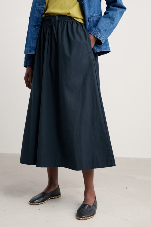 Seasalt Cornwall Lake Ankle Length Skirt In Organic Cotton