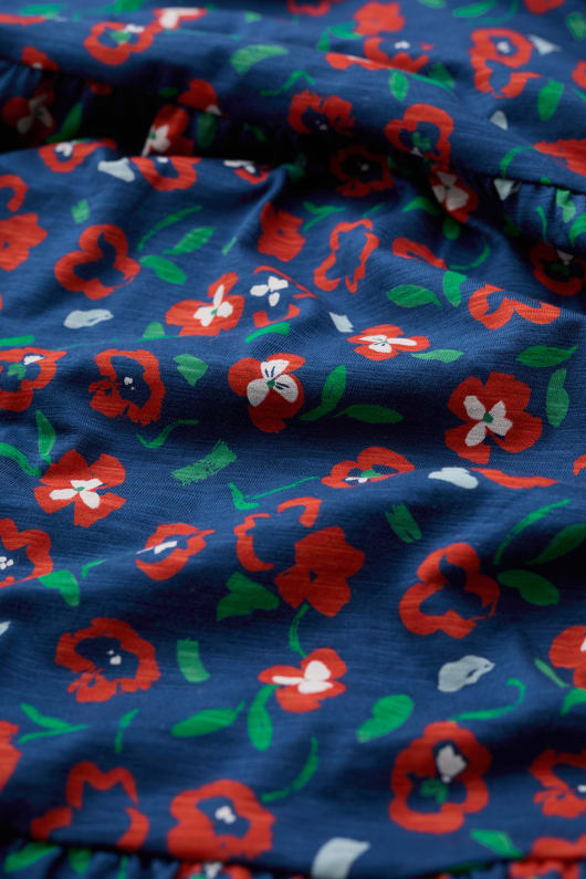 Seasalt Cornwall Line Strokes Short Sleeve Dress In GOTS-Certified Organic Cotton Jersey