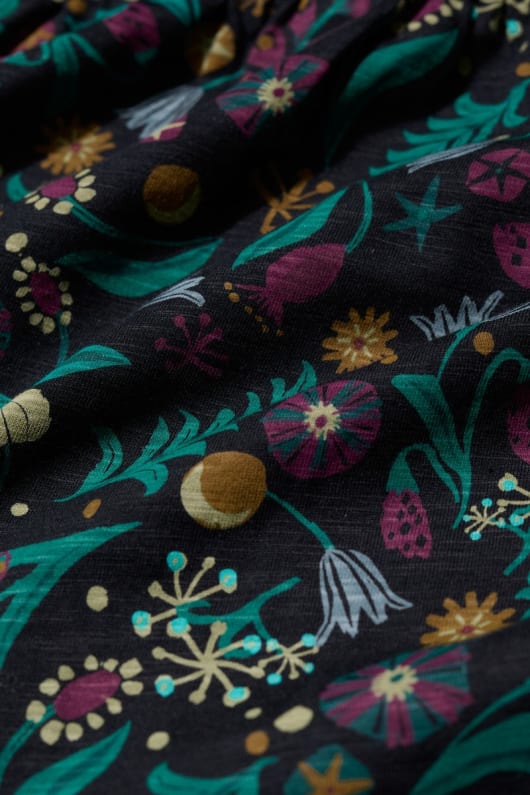 Seasalt Cornwall Line Strokes Tiered Dress In GOTS-Certified Organic Cotton Jersey