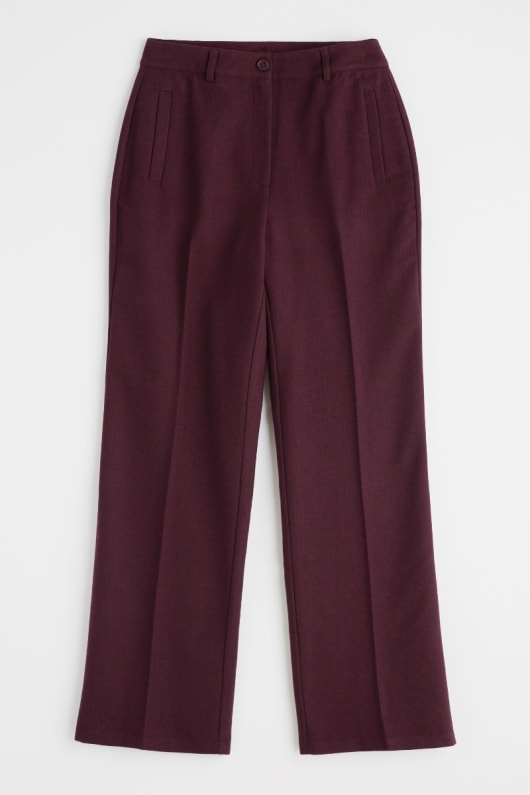 Seasalt Cornwall Lowena Wool-blend Straight Leg Suit Trousers