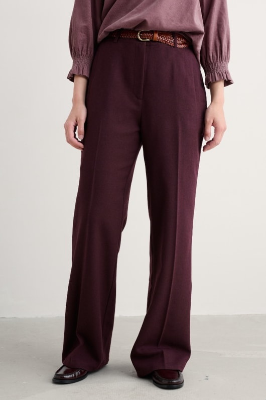 Seasalt Cornwall Lowena Wool-blend Straight Leg Suit Trousers