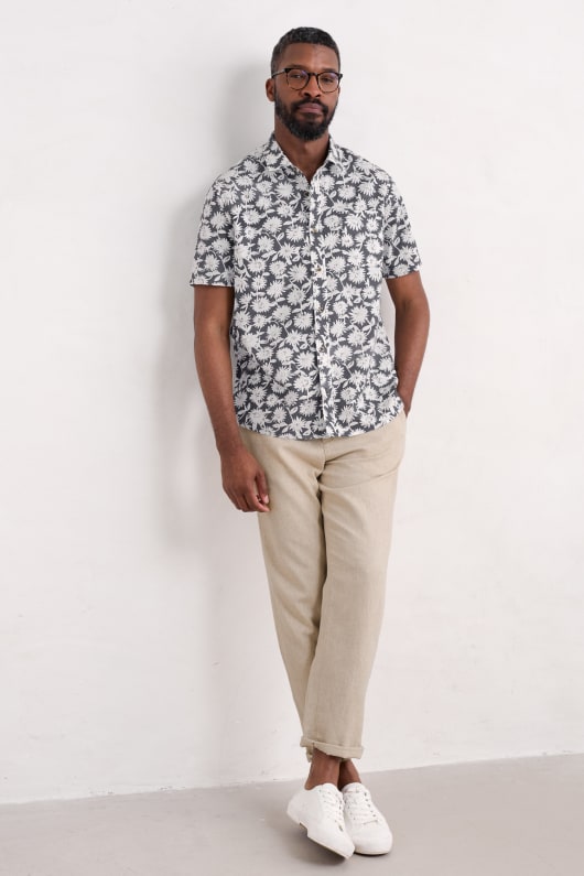 Seasalt Cornwall Men's Barque Short-Sleeve Shirt In Organic Cotton