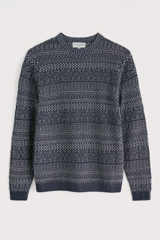 Seasalt Cornwall Men's Carter Rock Crew Neck Jumper