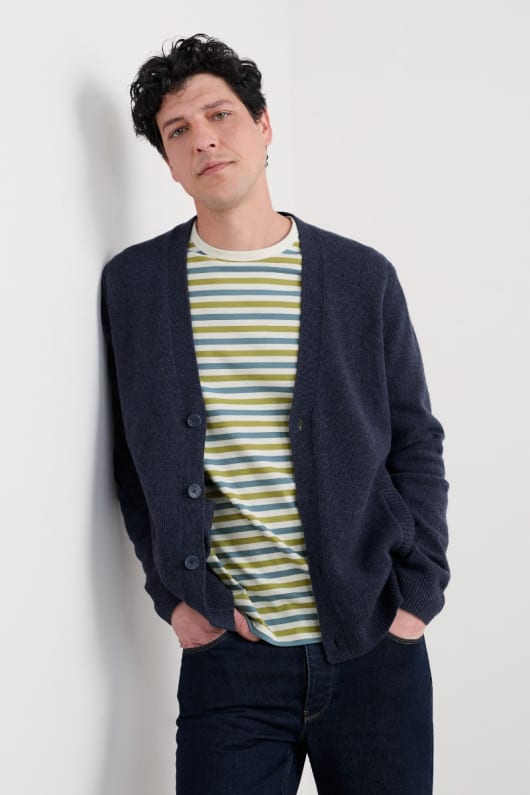 seasalt cornwall Men's Cleer Lambswool Blend Cardigan