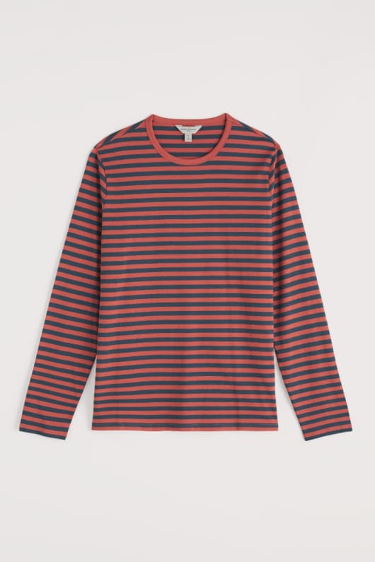 Seasalt Cornwall Men's Crew Neck Sailor Shirt In GOTS-Certified Organic Cotton