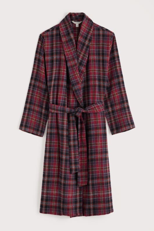 Seasalt Cornwall Men's Deckhand Checked Flannel Robe