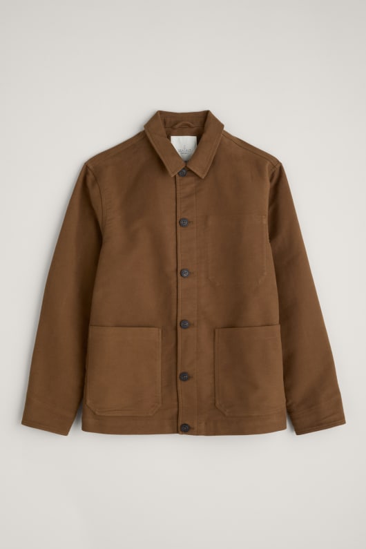 Seasalt Cornwall Men's Ivo Brushed Cotton Worker Jacket