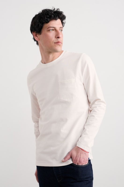 seasalt cornwall Men's Merthen Long Sleeve Top in Organic Cotton