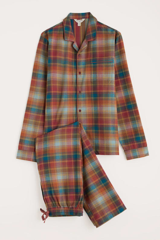Seasalt Cornwall Men's Netter Checked Flannel Pyjama Set