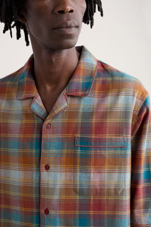 Seasalt Cornwall Men's Netter Checked Flannel Pyjama Set