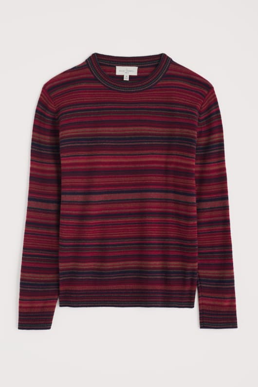 Seasalt Cornwall Men's Notebook Striped Jumper With Lambswool