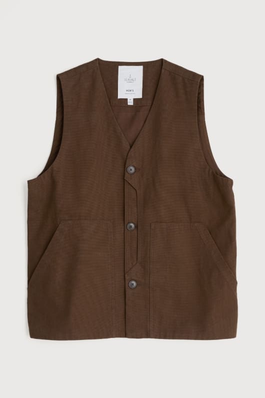 Seasalt Cornwall Men's Organic Cotton Metern Waistcoat
