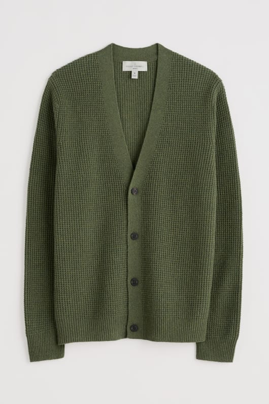 Seasalt Cornwall Men's Scott's Quay Waffle Knit Cardigan