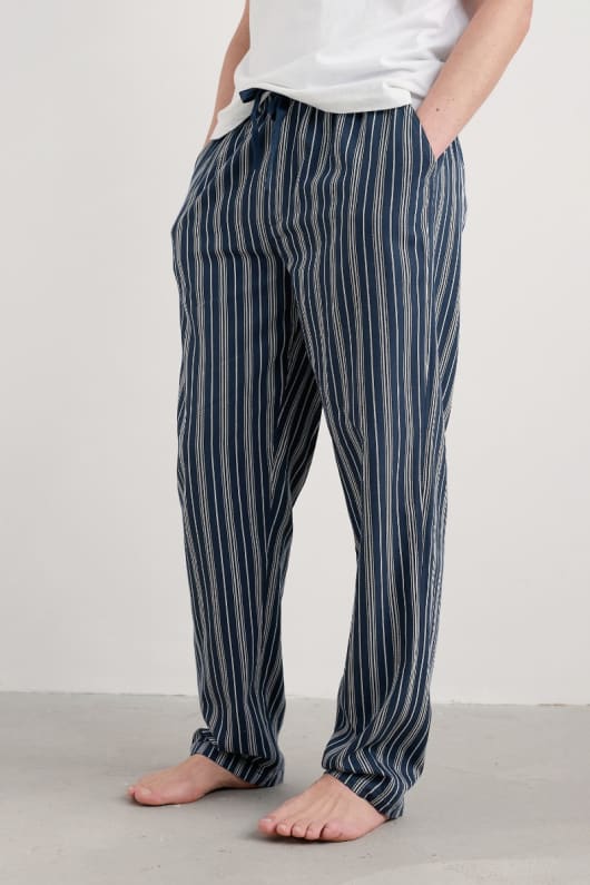 Seasalt Cornwall Men's Shipping Lights Striped Pyjama Trousers